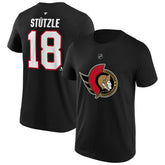 Tim Stützle #18 Ottawa Senators Player NHL T-Shirt Black - Taass sale