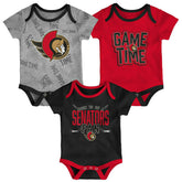 Ottawa Senators Game Time NHL Baby Bodysuit Set (3-Piece) - Taass for sale