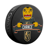 Vegas Golden Knights Chance Mascot NHL Souvenir Puck - Taass for sale
