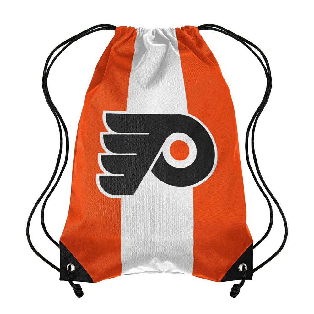 Philadelphia Flyers Team Stripe NHL Drawstring Backpack - Taass US