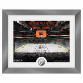 Philadelphia Flyers Art Deco Stadium Silver Coin Framed NHL Photo - Taass US