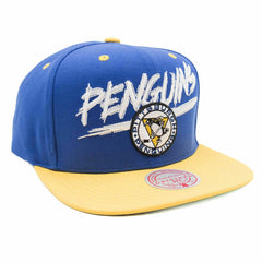 Pittsburgh Penguins Transcript Mitchell & Ness Snapback NHL Cap - Taass US