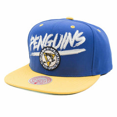 Pittsburgh Penguins Transcript Mitchell & Ness Snapback NHL Cap - Taass US