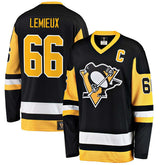 Mario Lemieux #66 Pittsburgh Penguins Vintage Heritage Breakaway NHL Jersey - Taass discount