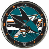 San Jose Sharks Chrome NHL Wall Clock - Taass discount
