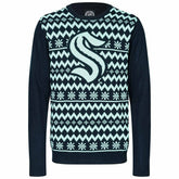 Seattle Kraken NHL Big Logo Ugly Christmas Sweater - Taass online