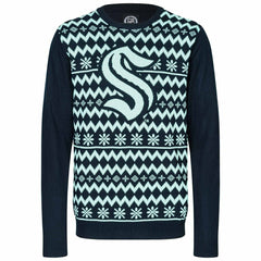 Seattle Kraken NHL Big Logo Ugly Christmas Sweater - Taass online