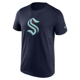 Seattle Kraken Primary Logo NHL T-Shirt Navy - Taass for sale