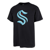 Seattle Kraken Team Logo '47 Echo NHL T-Shirt Navy - Taass US