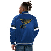 St. Louis Blues Home Game NHL Varsity Satin Jacket - Taass sale
