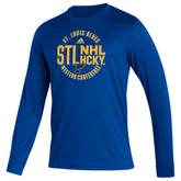 St. Louis Blues 2021/22 NHL adidas Creator Long Sleeve Shirt Blue - Taass discount