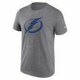 Tampa Bay Lightning Primary Logo NHL T-Shirt Gray - Taass near me