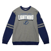 Tampa Bay Lightning All Over Mitchell & Ness NHL Crew Fleece Pullover - Taass discount