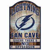 Tampa Bay Lightning WinCraft NHL Fan Cave Wood Sign - Taass discount