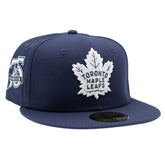 Toronto Maple Leafs 75th Anniversary 59FIFTY Fitted NHL Cap Navy - Taass discount