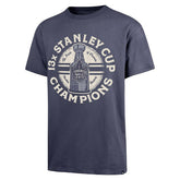 Toronto Maple Leafs Stanley Cup Champs '47 Drop Shoulder NHL T-Shirt Navy - Taass near me