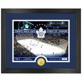 Toronto Maple Leafs 13-Time Stanley Cup Champions Bronze Coin Framed NHL Photo - Taass for sale