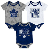 Toronto Maple Leafs Game Time NHL Baby Bodysuit Set (3-Piece) - Taass near me