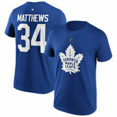 Auston Matthews #34 Toronto Maple Leafs Iconic Player NHL T-Shirt Blue - Taass discount