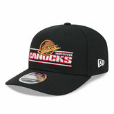 Vancouver Canucks Historic Logo NHL Stated 9SEVENTY Stretch-Snap Cap Black - Taass for sale