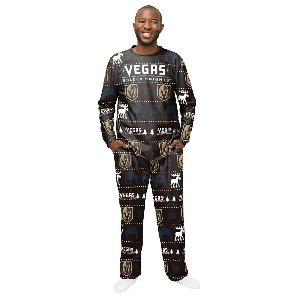 Vegas Golden Knights NHL Holiday Pajamas Set (2-Piece) - Taass near me