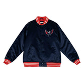 Washington Capitals Heavyweight Satin Mitchell & Ness NHL Jacket Navy - Taass online
