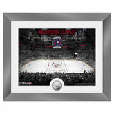 Washington Capitals Art Deco Stadium Silver Coin Framed NHL Photo - Taass US