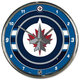 Winnipeg Jets WinCraft Chrome NHL Wall Clock - Taass sale