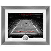 Atlanta Falcons Art Deco Stadium Silver Coin Framed NFL Photo - Taass sale