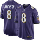 Lamar Jackson #8 Baltimore Ravens Nike Game Football NFL Jersey Purple - Taass for sale