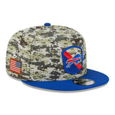 Buffalo Bills Camo 2023 NFL Salute to Service New Era 9FIFTY Snapback Cap - Taass for sale
