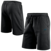 Carolina Panthers Primary Logo NFL Sweat Shorts Black - Taass near me