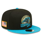Carolina Panthers 2022 NFL On-Field Salute to Service New Era 9FIFTY Snapback Cap - Taass for sale