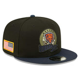 Chicago Bears 2022 NFL On-Field Salute to Service New Era 9FIFTY Snapback Cap - Taass US