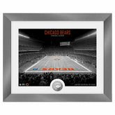 Chicago Bears Art Deco Stadium Silver Coin Framed NFL Photo - Taass discount