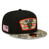 Chicago Bears 2021 NFL On-Field Salute to Service New Era 59FIFTY Fitted Cap - Taass sale