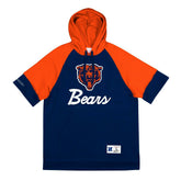 Chicago Bears Mitchell & Ness Cut Sleeves Fleece Short Sleeve NFL Hoodie - Taass near me