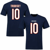 Mitch Trubisky #10 Chicago Bears Player Script NFL T-Shirt - Taass US