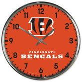 Cincinnati Bengals Chrome NFL Team Design Wall Clock - Taass sale