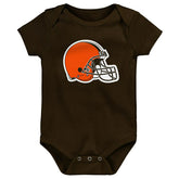 Cleveland Browns Game On Creeper NFL Infant Bodysuit Set (3-Piece) - Taass near me