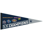 Dallas Cowboys 5x Champions Premium NFL Pennant - Taass discount