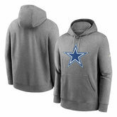 Dallas Cowboys Rewind Throwback Fleece NFL Hoodie Grey - Taass US