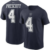 Dak Prescott #4 Dallas Cowboys Nike Player NFL T-Shirt Navy - Taass near me