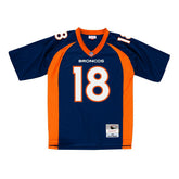 Peyton Manning #18 Denver Broncos Mitchell & Ness Throwback NFL Jersey Navy - Taass sale