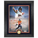 Bo Nix Denver Broncos Bronze Coin Framed NFL Photo - Taass near me