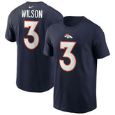Russell Wilson #3 Denver Broncos Nike Player NFL T-Shirt Navy - Taass discount