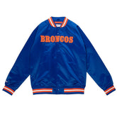 Denver Broncos Mitchell & Ness Lightweight Satin NFL Jacket Blue - Taass US