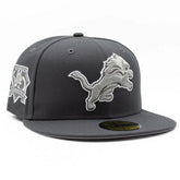 Detroit Lions 75 Seasons 59FIFTY Fitted NFL Cap Dark Gray - Taass near me