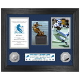 Barry Sanders Statue Unveiling Silver Coin Framed NFL Photo - Taass near me
