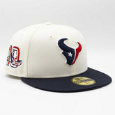 Houston Texans 10th Anniversary New Era 59FIFTY Fitted NFL Cap Cream - Taass near me